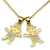 תליון ילדים זהב